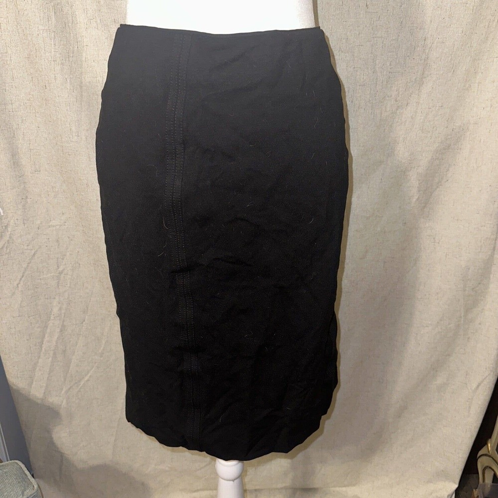 White House Black Market Classic Pencil Skirt Women’s Size 14 Black Longer Fit